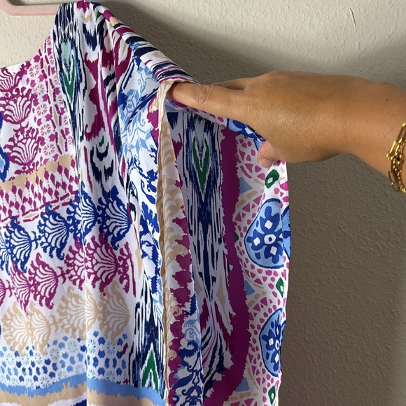 Chico’s Tunic Top Coverup Kimono Poncho Blouse size S/ M - Picture 5 of 7